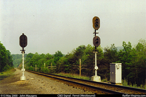 C&O Railway signal: Ferrol (WB)